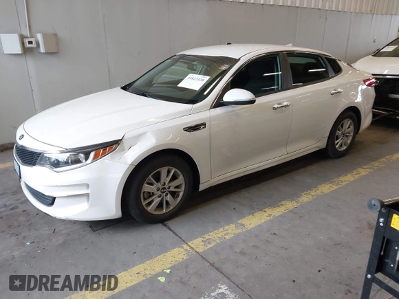 2016 Kia Optima LX with VIN KNAGT4L39G5074319, listed as a IAAI auction lot 41827438 with 51,373 mi miles. Bid and sale history available at carsss.com. Image 21.