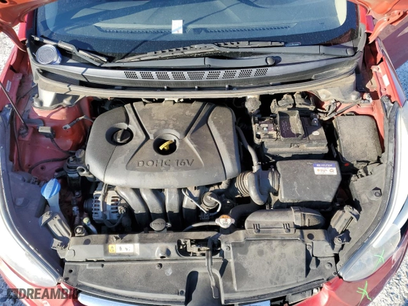2014 Hyundai Elantra SE with VIN KMHDH4AEXEU048290, listed as a Copart auction lot 44737735 with 129,914 mi miles and Salvage Title. Bid and sale history available at carsss.com. Image 11.
