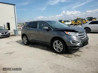 2017 Ford Edge Titanium with VIN 2FMPK3K80HBC69716, listed as a Copart auction lot 44127295 with 105,245 mi miles and Salvage Title. Bid and sale history available at carsss.com. Image 14.