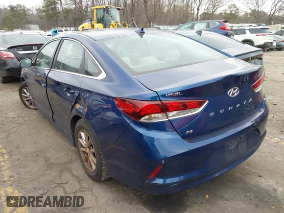 2019 Hyundai Sonata SE with VIN 5NPE24AF0KH737313, listed as a IAAI auction lot 41618811 with 104,822 mi miles and . Bid and sale history available at carsss.com. Image 3.