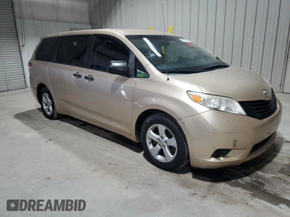 2011 Toyota Sienna with VIN 5TDZK3DC6BS043328, listed as a Copart auction lot 57793075 with 252,087 mi miles and Clean title. Bid and sale history available at DreamBid. Image 4.