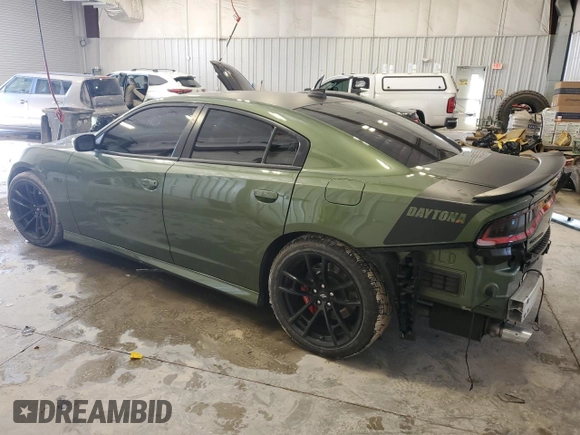 2021 Dodge Charger Scat Pack with VIN 2C3CDXGJXMH606615, listed as a Copart auction lot 51246025 with 13,971 mi miles and Salvage Title. Bid and sale history available at DreamBid. Image 2.