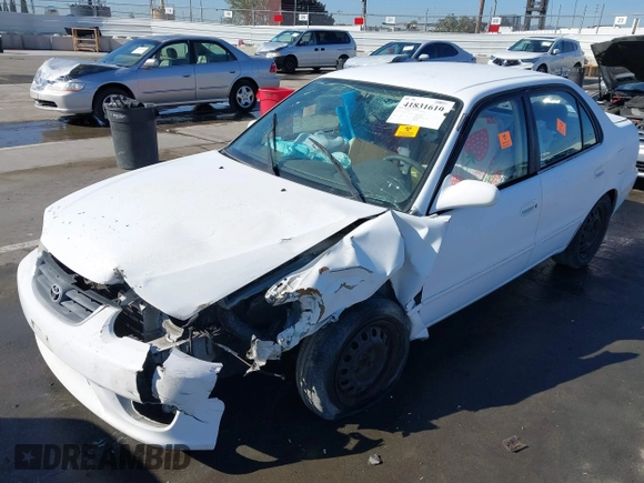 2002 Toyota Corolla CE with VIN 2T1BR12EX2C523872, listed as a IAAI auction lot 41831610 with Not provided miles and . Bid and sale history available at DreamBid. Image 6.