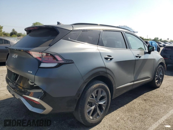 2023 Kia Sportage SX-Prestige with VIN KNDPXCAG0P7037638, listed as a Copart auction lot 58494875 with 43,214 mi miles and Salvage title. Bid and sale history available at DreamBid. Image 3.