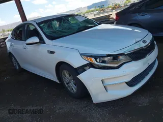 2017 Kia Optima LX with VIN 5XXGT4L37HG176394, listed as a IAAI auction lot 42397417 with 82,310 mi miles and . Bid and sale history available at DreamBid. Image 1.