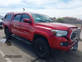 2020 Toyota Tacoma SR5 with VIN 3TMAZ5CN8LM137638, listed as a IAAI auction lot 41896512 with 48,472 mi miles and . Bid and sale history available at DreamBid. Image 1.