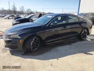 2021 Kia K5 GT-Line with VIN 5XXG64J22MG080264, listed as a Copart auction lot 48386005 with 20,684 mi miles and Salvage Title. Bid and sale history available at carsss.com. Image 1.