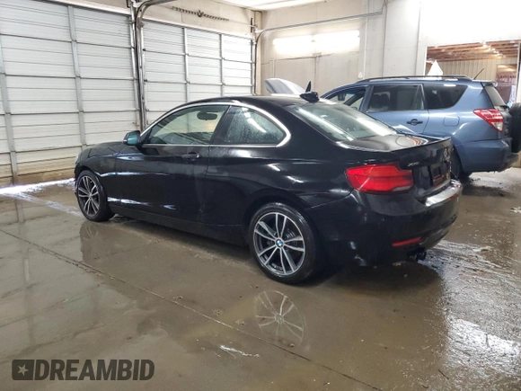 2018 BMW 2 Series 230i xDrive with VIN WBA2J3C52JVD48613, listed as a Copart auction lot 55119525 with 88,523 mi miles and Salvage title. Bid and sale history available at DreamBid. Image 2.