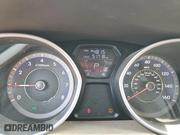2011 Hyundai Elantra GLS with VIN KMHDH4AE0BU150533, listed as a Copart auction lot 60357125 with 51,718 mi miles and Salvage title. Bid and sale history available at DreamBid. Image 9.