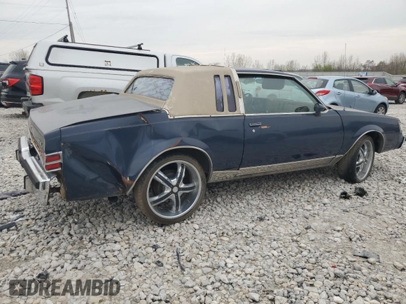 1985 Buick Regal with VIN 1G4GJ47A6FH416030, listed as a Copart auction lot 54593225 with 849,099 mi miles and Salvage Title. Bid and sale history available at DreamBid. Image 3.