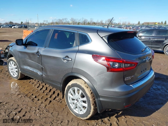2021 Nissan Rogue Sport S with VIN JN1BJ1AV1MW307396, listed as a IAAI auction lot 41699302 with 34,238 mi miles. Bid and sale history available at carsss.com. Image 3.