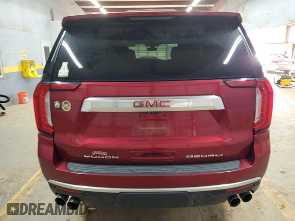 2022 GMC Yukon XL Denali with VIN 1GKS2JKL9NR240042, listed as a Copart auction lot 86247994 with 27,538 mi miles and Salvage Title. Bid and sale history available at carsss.com. Image 6.