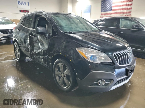 2013 Buick Encore Leather with VIN KL4CJCSB9DB205797, listed as a Copart auction lot 48327465 with 184,086 mi miles and Salvage Title. Bid and sale history available at carsss.com. Image 4.