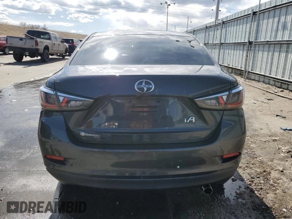 2016 Scion iA with VIN 3MYDLBZV9GY106676, listed as a Copart auction lot 48815705 with 107,827 mi miles and Salvage Title. Bid and sale history available at carsss.com. Image 6.