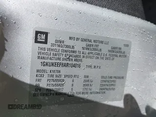 2010 GMC Yukon Denali with VIN 1GKUKEEF8AR104016, listed as a IAAI auction lot 42004250 with 274,459 mi miles. Bid and sale history available at carsss.com. Image 9.