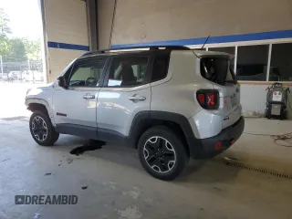 2016 Jeep Renegade Trailhawk with VIN ZACCJBCT3GPD16931, listed as a Copart auction lot 61857235 with 52,490 mi miles and Salvage title. Bid and sale history available at DreamBid. Image 2.