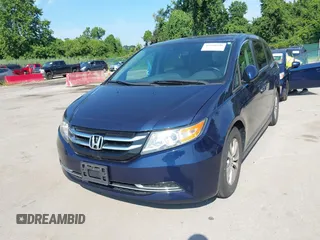 2014 Honda Odyssey EX-L with VIN 5FNRL5H68EB082413, listed as a IAAI auction lot 42860298 with 176,874 mi miles and . Bid and sale history available at DreamBid. Image 6.