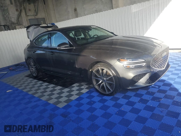 2023 Genesis G70 2.0T with VIN KMTG34TA7PU131187, listed as a Copart auction lot 75328684 with 32,784 mi miles and Non Repairable. Bid and sale history available at carsss.com. Image 4.