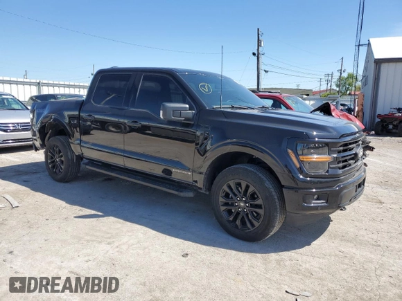 2024 Ford F-150 XLT with VIN 1FTFW3LDXRFB56503, listed as a Copart auction lot 52532365 with 2,264 mi miles and Salvage Title. Bid and sale history available at carsss.com. Image 4.
