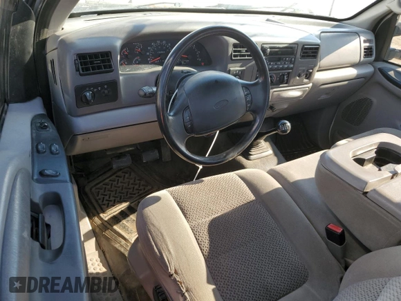 2001 Ford F-250 with VIN 3FTNF21L81MA77058, listed as a Copart auction lot 85871654 with 163,557 mi miles and Salvage title. Bid and sale history available at DreamBid. Image 8.