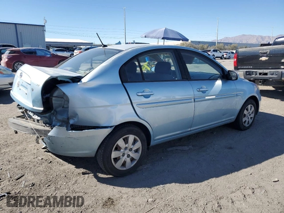 2006 Hyundai Accent GLS with VIN KMHCN46C76U053685, listed as a Copart auction lot 46544965 with 288,694 mi miles and Salvage Title. Bid and sale history available at carsss.com. Image 3.