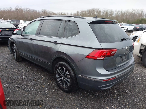 2024 Volkswagen Tiguan S with VIN 3VVRB7AX0RM001960, listed as a IAAI auction lot 41362304 with 16,655 mi miles and . Bid and sale history available at DreamBid. Image 3.