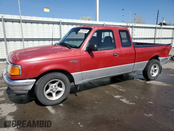 1995 Ford Ranger Splash with VIN 1FTCR14U0SPA93361, listed as a Copart auction lot 53106145 with 118,474 mi miles and Salvage Title. Bid and sale history available at carsss.com. Image 1.
