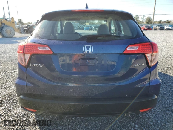 2017 Honda HR-V LX with VIN 3CZRU6H31HG703590, listed as a Copart auction lot 84173064 with 83,402 mi miles and Salvage Title. Bid and sale history available at carsss.com. Image 6.