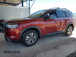 2024 Nissan Pathfinder SL z VIN 5N1DR3CA1RC290320, wystawiony jako Copart lot #54735815 z przebiegiem 4 866 mil mil oraz Szkoda całkowita • Salvage title. Historia ofert i sprzedaży dostępna na DreamBid. Obrazek 1.