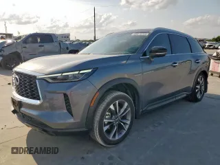 2023 Infiniti QX60 Luxe z VIN 5N1DL1FS8PC350794, wystawiony jako Copart lot #55070775 z przebiegiem 30 667 mil mil oraz Szkoda całkowita • Salvage title. Historia ofert i sprzedaży dostępna na DreamBid. Obrazek 1.