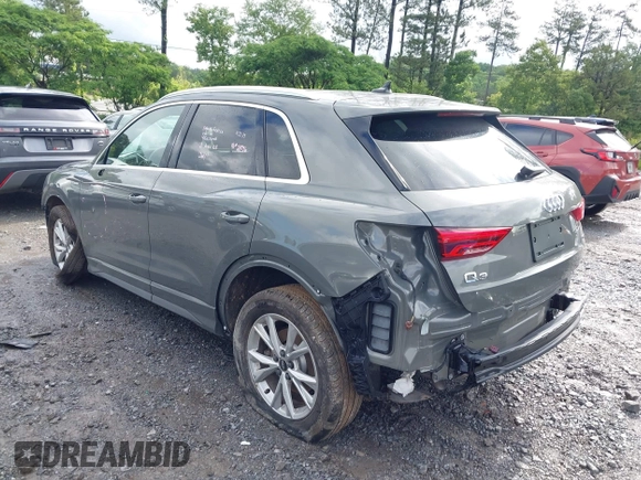 2021 Audi Q3 S line Premium with VIN WA1DECF39M1102591, listed as a IAAI auction lot 42232027 with 37,147 mi miles and . Bid and sale history available at DreamBid. Image 14.