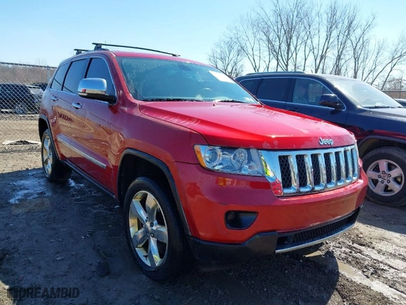 2011 Jeep Grand Cherokee Overland with VIN 1J4RR6GT7BC551649, listed as a IAAI auction lot 41897267 with 82,034 mi miles. Bid and sale history available at carsss.com. Image 1.