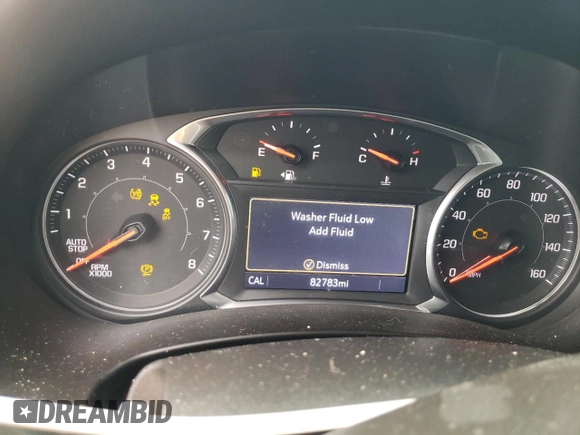 2020 GMC Terrain SLT with VIN 3GKALVEX1LL104944, listed as a Copart auction lot 46855375 with 82,783 mi miles and Salvage title. Bid and sale history available at DreamBid. Image 9.