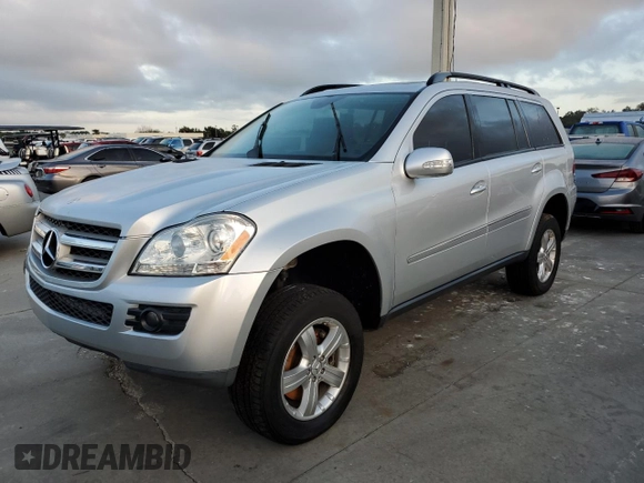 2007 Mercedes-Benz GL-Class with VIN 4JGBF71EX7A108443, listed as a Copart auction lot 75088444 with 180,949 mi miles and Salvage Title. Bid and sale history available at carsss.com. Image 1.