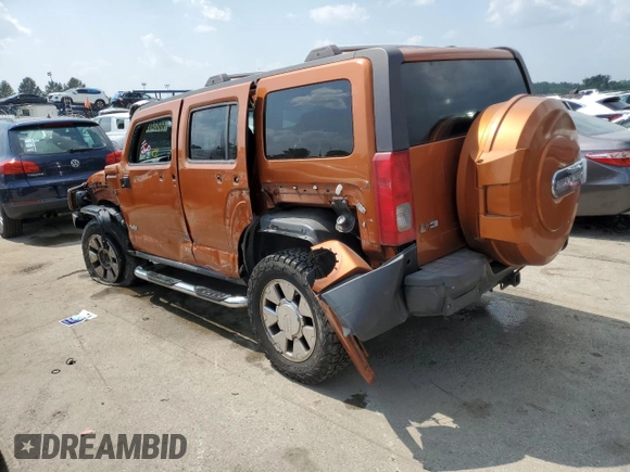 2007 Hummer H3 SUV with VIN 5GTDN13E778243518, listed as a Copart auction lot 66034654 with 152,016 mi miles and Salvage Title. Bid and sale history available at carsss.com. Image 2.