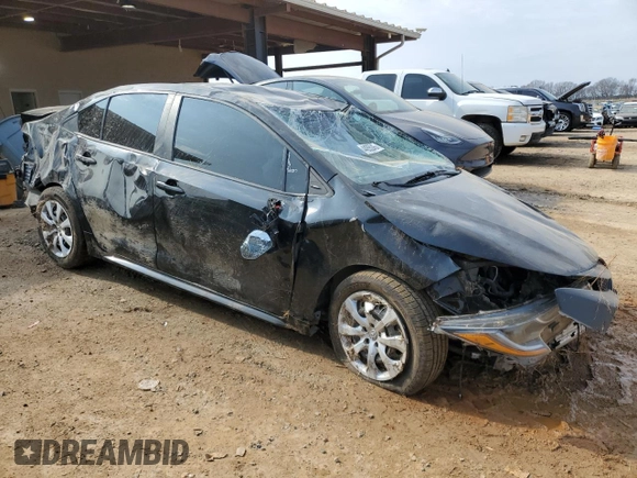 2021 Toyota Corolla LE with VIN 5YFEPMAE1MP165859, listed as a Copart auction lot 44055245 with 94,849 mi miles and Salvage Title. Bid and sale history available at carsss.com. Image 4.