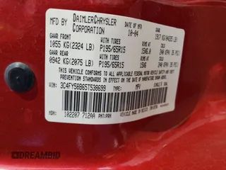 2005 Chrysler PT Cruiser Touring with VIN 3C4FY58B65T538699, listed as a Copart auction lot 74147454 with 99,732 mi miles and Salvage Title. Bid and sale history available at DreamBid. Image 14.