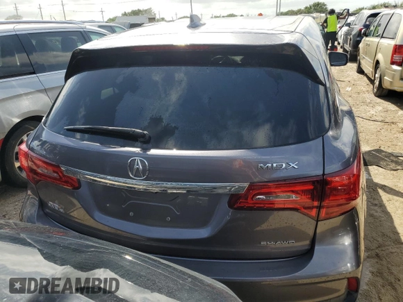 2017 Acura MDX with VIN 5J8YD4H33HL003239, listed as a Copart auction lot 77149094 with 0 mi miles and Salvage Title. Bid and sale history available at carsss.com. Image 6.