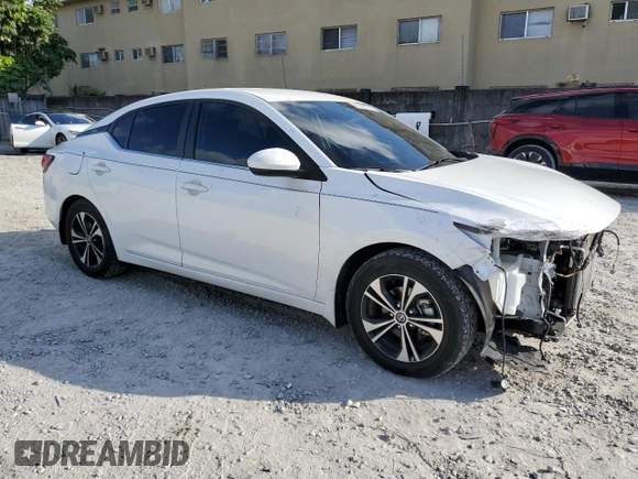2023 Nissan Sentra SV with VIN 3N1AB8CV8PY318827, listed as a Copart auction lot 42956305 with 18,283 mi miles and Salvage Title. Bid and sale history available at carsss.com. Image 4.