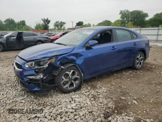 2021 Kia Forte LXS with VIN 3KPF24AD9ME385097, listed as a Copart auction lot 60502335 with 60,673 mi miles and Salvage title. Bid and sale history available at DreamBid. Image 1.