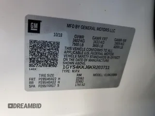 2019 Cadillac Escalade ESV Platinum z VIN 1GYS4KKJ6KR203711, wystawiony jako Copart lot #83627944 z przebiegiem 54 241 mil mil oraz Nie do naprawy • Non repairable. Historia ofert i sprzedaży dostępna na DreamBid. Obrazek 14.
