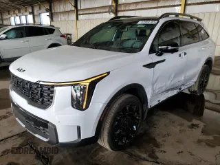 2025 Kia Sorento X-Line SX Prestige z VIN 5XYRKDJF7SG337029, wystawiony jako Copart lot #52994765 z przebiegiem 3 457 mil mil oraz Szkoda całkowita • Salvage title. Historia ofert i sprzedaży dostępna na DreamBid. Obrazek 1.