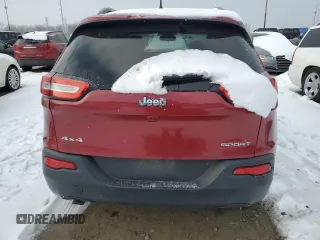 2017 Jeep Cherokee Sport with VIN 1C4PJMAB6HW647336, listed as a Copart auction lot 41542075 with 128,569 mi miles and Clean Title. Bid and sale history available at carsss.com. Image 6.