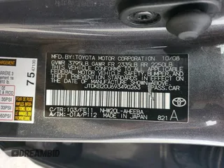 2009 Toyota Prius with VIN JTDKB20U693490263, listed as a Copart auction lot 46895685 with 153,113 mi miles and Salvage Title. Bid and sale history available at carsss.com. Image 13.