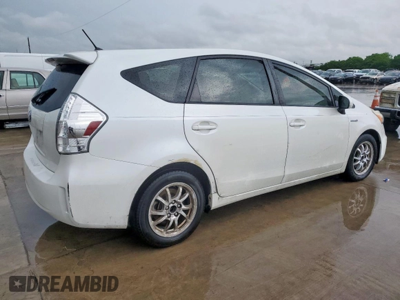 2012 Toyota Prius Two with VIN JTDZN3EU6C3102847, listed as a Copart auction lot 54197125 with 106,973 mi miles and Salvage Title. Bid and sale history available at DreamBid. Image 3.