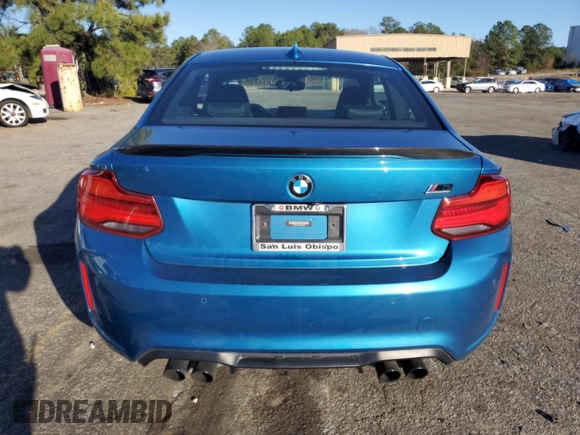 2019 BMW M2 Competition with VIN WBS2U7C52K7D01646, listed as a Copart auction lot 43097434 with 26,312 mi miles. Bid and sale history available at carsss.com. Image 6.