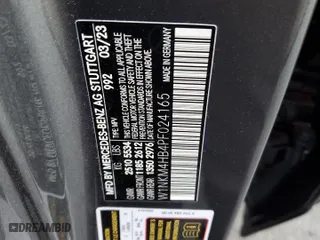 2023 Mercedes-Benz GLC with VIN W1NKM4HB4PF024165, listed as a Copart auction lot 42906385 with 13,284 mi miles and Salvage Title. Bid and sale history available at carsss.com. Image 14.