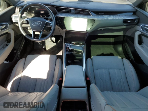 2022 Audi e-tron Chronos with VIN WA1VABGE4NB040071, listed as a Copart auction lot 76121574 with 15,418 mi miles and Salvage title. Bid and sale history available at DreamBid. Image 8.