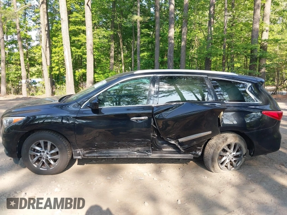 2014 Infiniti QX60 with VIN 5N1AL0MM1EC532643, listed as a IAAI auction lot 42161193 with 107,325 mi miles and . Bid and sale history available at DreamBid. Image 6.