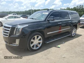 2019 Cadillac Escalade ESV Premium Luxury z VIN 1GYS3JKJ2KR305276, wystawiony jako Copart lot #59966725 z przebiegiem 217 461 mil mil oraz Czysty tytuł • Clean title. Historia ofert i sprzedaży dostępna na DreamBid. Obrazek 1.